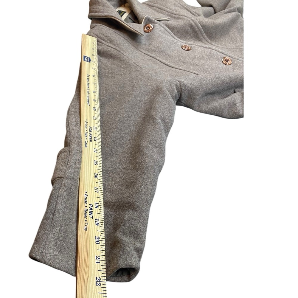 VTG FRANCE Wool Cashmere Luxurious Blend Coat Womens XL/ 16 Gray Pockets Lined - Picture 9 of 9